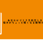 人生相談しながら動物を学べる！？『あなたにゴリラを処方します。悩みがちょっと軽くなる動物の読み薬』